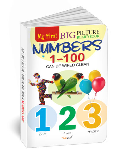 My First Big Picture Board Book Numbers : Fun educational books for toddlers, Learning book for preschoolers, Picture board book for kids, Montessori learning book for toddlers
