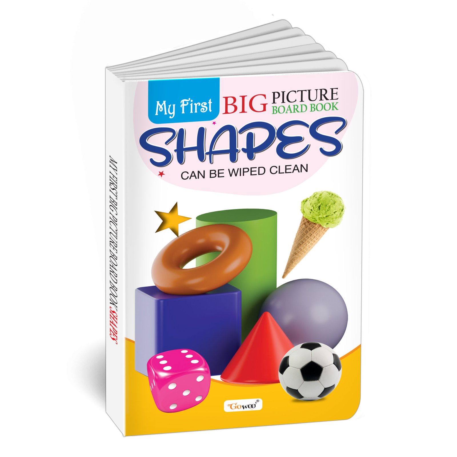 My First Big Picture Board Book Shapes : Fun educational books for toddlers, Learning book for preschoolers, Picture board book for kids, Montessori learning book for toddlers