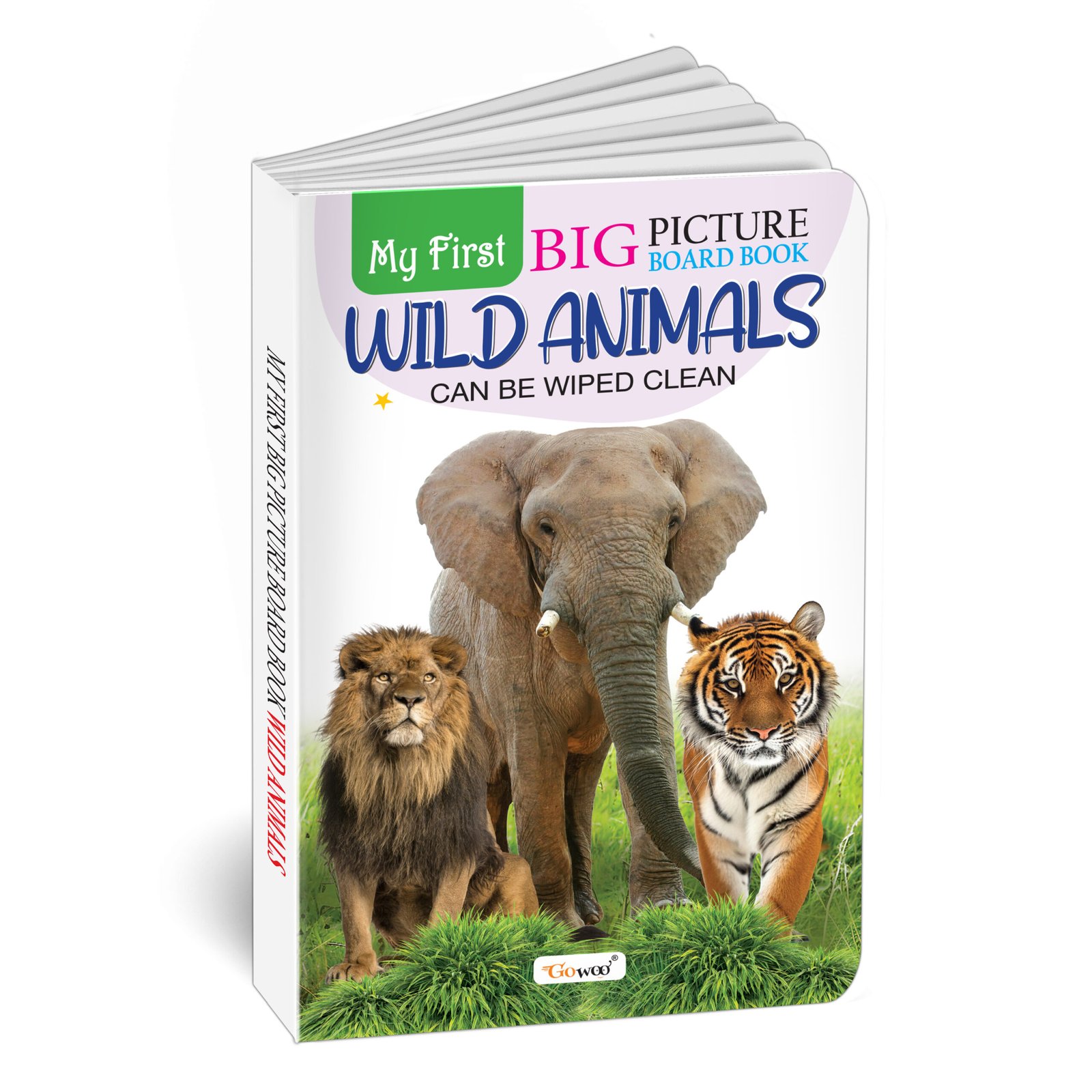 My First Big Picture Board Book Wild Animals : Fun educational books for toddlers, Learning book for preschoolers, Picture board book for kids, Montessori learning book for toddlers
