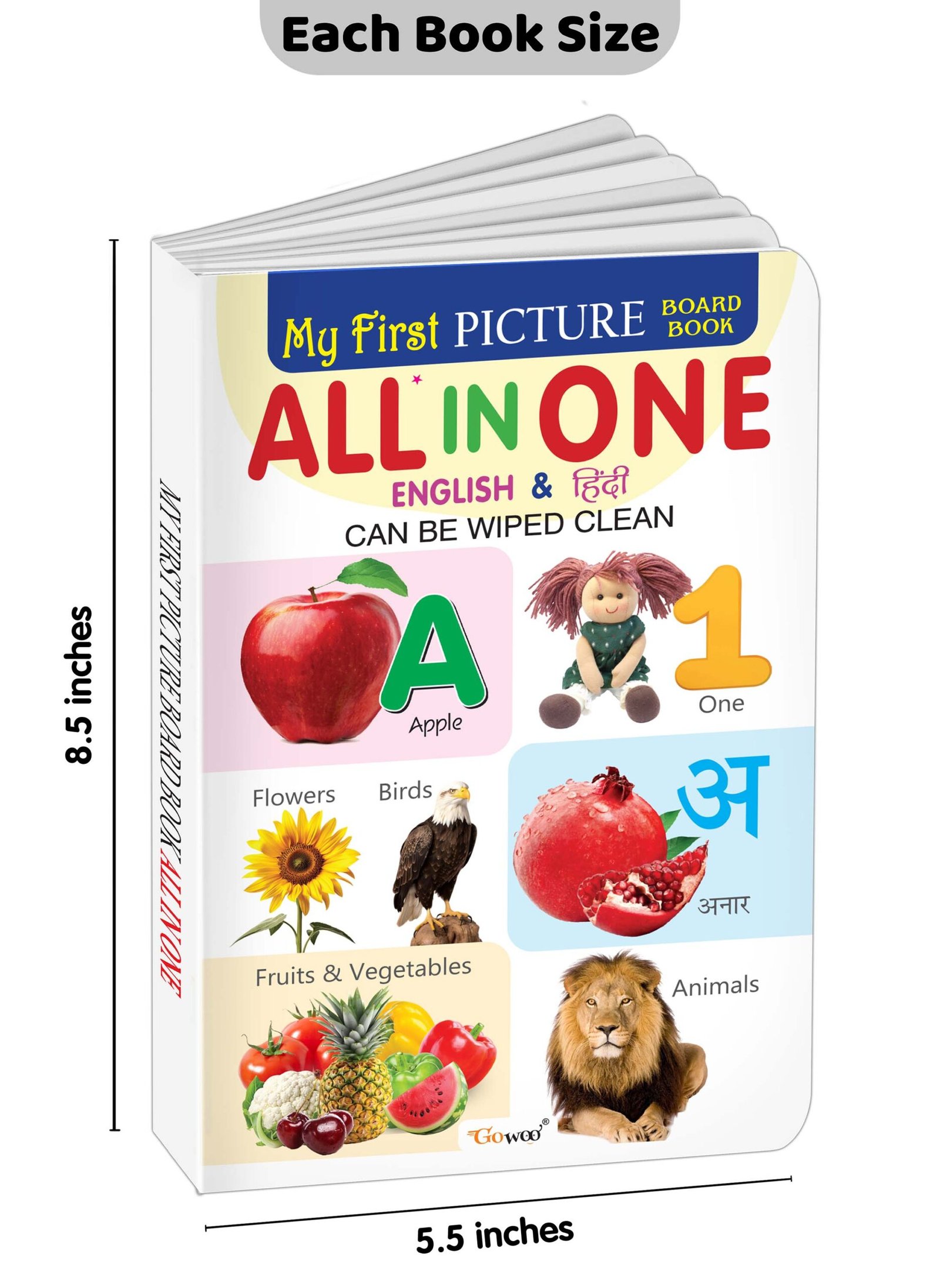 My First Big Picture Board Book All In One : Fun educational books for toddlers, Learning book for preschoolers, Picture board book for kids, Montessori learning book for toddlers - Image 3