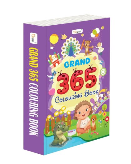 GRAND - 365 Colouring Book :- early learners colouring book, Kids educational book, Jumbo colouring book for kids