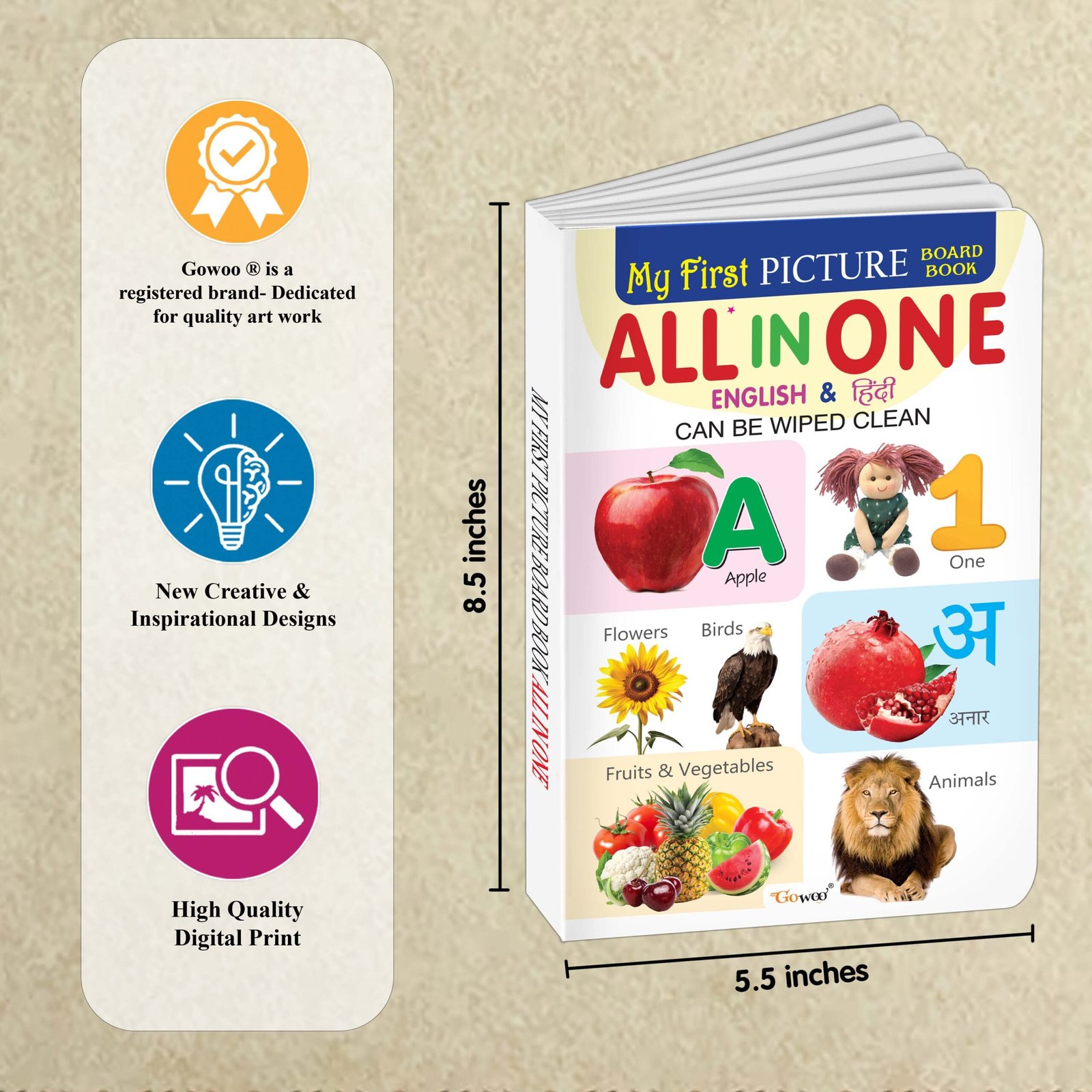 My First Big Picture Board Book All In One : Fun educational books for toddlers, Learning book for preschoolers, Picture board book for kids, Montessori learning book for toddlers - Image 4