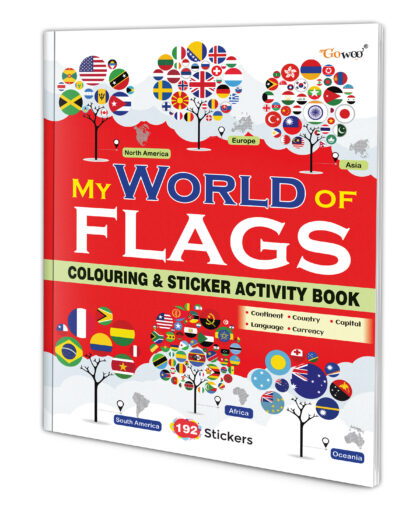My World Of Flags Colouring And Sticker Activity Book - 192 Stickers Advance Learning Of Countries And Flags.