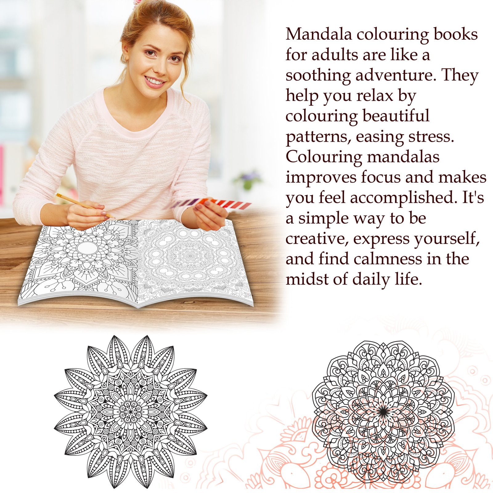 Nature - Adult Colouring Book : Fun colouring for Kids and Adults, Creative coloring Book, Mindfulness coloring book, Relaxing coloring book - Image 4